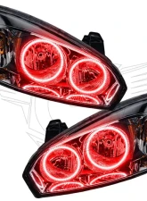 Oracle Lighting Pre-Assembled Halo Headlights (Round Style) Red Color SMD HL Chevrolet Silverado 2007-2013                                     - 7006-003 - Image 5