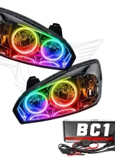 Oracle Lighting Pre-Assembled Halo Headlights (Round Style) ColorShift w/ BC1 Controller SMD HL Chevrolet Silverado 2007-2013                                     - 7006-335 - Image 5