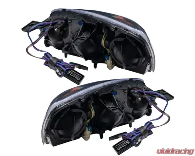 Oracle Lighting Pre-Assembled Halo Headlights (Round Style) ColorShift w/ BC1 Controller SMD HL Chevrolet Silverado 2007-2013 - 7006-335