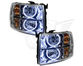 Oracle Lighting Pre-Assembled Halo Headlights White Color SMD HL Chevrolet Silverado 2007-2013