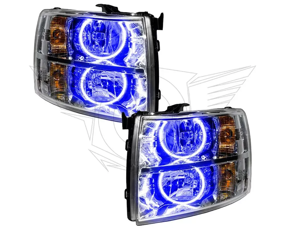 Oracle Lighting Pre-Assembled Halo Headlights Blue Color SMD HL Chevrolet Silverado 2007-2013 - 7007-002