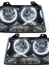 Oracle Lighting Pre-Assembled Headlights (Non Hid-Chrome) White Led Halo Kit SMD HL Chrysler 300 Base V6 2005-2010                                     - 7016-001 - Image 2