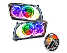 Oracle Lighting Pre-Assembled Headlights (Chrome Housing) SMD HL ColorShift w/ RF Controller Dodge Caliber 2007-2012