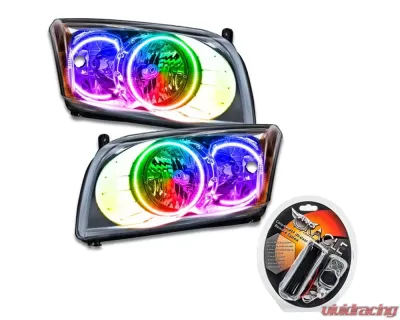 Oracle Lighting Pre-Assembled Headlights (Chrome Housing) SMD HL ColorShift w/ RF Controller Dodge Caliber 2007-2012 - 7018-330