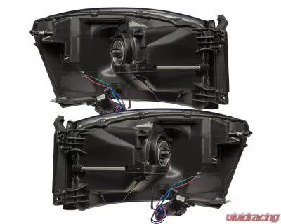 Oracle Lighting Pre-Assembled Halo Headlights (Chrome Housing) ColorShift w/ No Controller SMD HL Dodge Ram 2006 - 7032-334