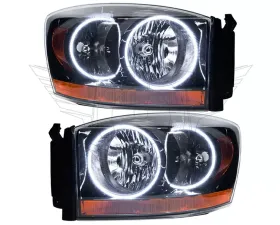 Oracle Lighting Pre-Assembled Halo Headlights (Black Housing) White Color SMD HL Dodge Ram 2006