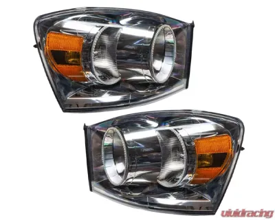 Oracle Lighting Pre-Assembled Halo Headlights ColorShift w/ 2.0 Controller SMD HL Dodge Ram 2007-2008 - 7034-333