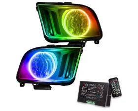 Oracle Lighting Pre-Assembled Headlights ColorShift w/ 2.0 Controller SMD HL Ford Mustang 2005-2009