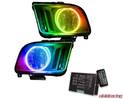 Oracle Lighting Pre-Assembled Headlights ColorShift w/ 2.0 Controller SMD HL Ford Mustang 2005-2009 - 7048-333