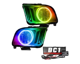 Oracle Lighting Pre-Assembled Headlights ColorShift w/ BC1 Controller SMD HL Ford Mustang 2005-2009