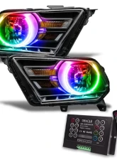 Oracle Lighting Pre-Assembled Headlights (Non-HID) ColorShift w/ 2.0 Controller SMD HL Ford Mustang 2010-2014                                     - 7050-333 - Image 6