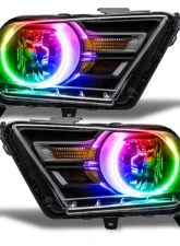 Oracle Lighting Pre-Assembled Headlights (Non-HID) ColorShift w/ No Controller SMD HL Ford Mustang 2010-2014                                     - 7050-334 - Image 6
