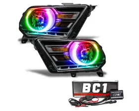 Oracle Lighting Pre-Assembled Headlights (Non-HID) ColorShift w/ BC1 Controller SMD HL Ford Mustang 2010-2014