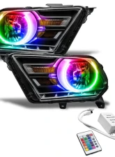Oracle Lighting Pre-Assembled Headlights (Non-HID) ColorShift w/ Simple Controller SMD HL Ford Mustang 2010-2014                                     - 7050-504 - Image 6