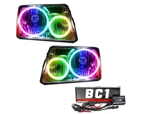 Oracle Lighting Pre-Assembled LED Halo Headlight Kit ColorShift w/ BC1 Controller SMD HL Ford Ranger 2001-2011
