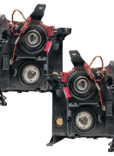 Oracle Lighting Pre-Assembled Halo Headlights (Square Ring Design) ColorShift w/ 2.0 Controller SMD HL GMC Sierra 2007-2013                                     - 7054-333 - Image 4