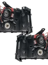 Oracle Lighting Pre-Assembled Halo Headlights (Square Ring Design) ColorShift w/ 2.0 Controller SMD HL GMC Sierra 2007-2013                                     - 7054-333 - Image 5