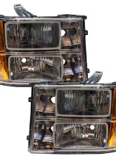 Oracle Lighting Pre-Assembled Halo Headlights (Square Ring Design) ColorShift w/ 2.0 Controller SMD HL GMC Sierra 2007-2013                                     - 7054-333 - Image 2