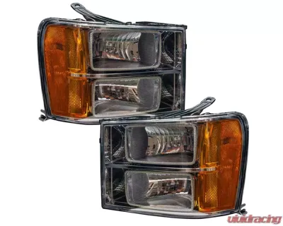 Oracle Lighting Pre-Assembled Halo Headlights (Square Ring Design) ColorShift w/ 2.0 Controller SMD HL GMC Sierra 2007-2013 - 7054-333