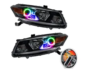 Oracle Lighting Pre-Assembled Halo Headlights ColorShift w/ RF Controller SMD HL Honda Accord Coupe 2008-2012