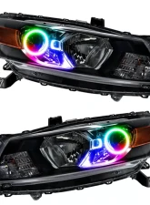 Oracle Lighting Pre-Assembled Halo Headlights ColorShift w/ No Controller SMD HL Honda Accord Coupe 2008-2012                                     - 7060-334 - Image 5
