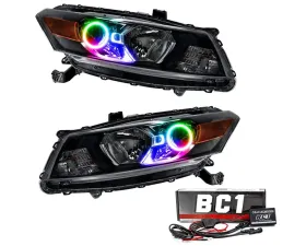 Oracle Lighting Pre-Assembled Halo Headlights ColorShift w/ BC1 Controller SMD HL Honda Accord Coupe 2008-2012