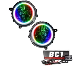 Oracle Lighting Pre-Assembled Halo Headlights ColorShift w/ BC1 Controller SMD HL Jeep Compass 2007-2010