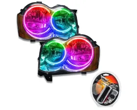 Oracle Lighting Pre-Assembled LED Halo Headlight Kit (Non HID) ColorShift w/ Controller SMD HL (Non-HID)Jeep Grand Cherokee 2008-2010