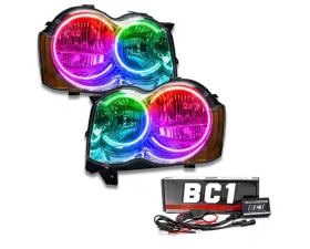 Oracle Lighting Pre-Assembled LED Halo Headlight Kit (Non HID) ColorShift BC1 Controller SMD HL (Non-HID)Jeep Grand Cherokee 2008-2010