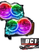 Oracle Lighting Pre-Assembled LED Halo Headlight Kit (Non HID) ColorShift BC1 Controller SMD HL (Non-HID)Jeep Grand Cherokee 2008-2010                                     - 7068-335 - Image 5