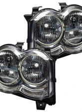Oracle Lighting Pre-Assembled LED Halo Headlight Kit (Non HID) ColorShift w/ No Controller SMD HL (Non-HID)Jeep Grand Cherokee 2008-2010                                     - 7068-334 - Image 3