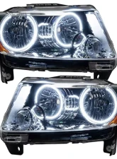 Oracle Lighting Pre-Assembled LED Halo Headlights (Non HID - Chrome) White Color Jeep Grand Cherokee 2011-2013                                     - 7070-001 - Image 3