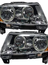 Oracle Lighting Pre-Assembled LED Halo Headlights (Non HID - Chrome) ColorSHIFT w/ BC1 Controller Jeep Grand Cherokee 2011-2013                                     - 7070-335 - Image 2