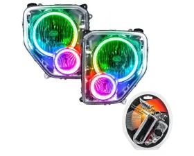 Oracle Lighting Pre-Assembled Halo Headlights ColorSHIFT w/ RF Controller SMD HL Jeep Liberty 2008-2012