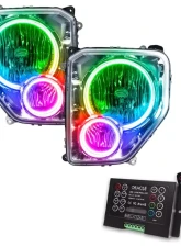 Oracle Lighting Pre-Assembled Halo Headlights ColorSHIFT w/ 2.0 Controller SMD HL Jeep Liberty 2008-2012                                     - 7075-333 - Image 4