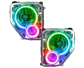 Oracle Lighting Pre-Assembled Halo Headlights ColorSHIFT w/ BC1 Controller SMD HL Jeep Liberty 2008-2012