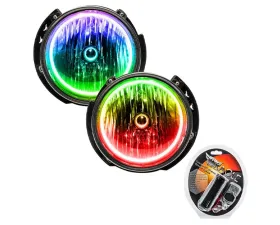 Oracle Lighting Pre-Assembled Headlights ColorSHIFT w/ RF Controller SMD HL Jeep Wrangler JK 2007-2016