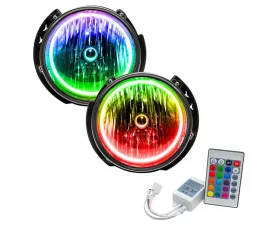 Oracle Lighting Pre-Assembled Headlights ColorSHIFT w/ Simple Controller SMD HL Jeep Wrangler JK 2007-2016