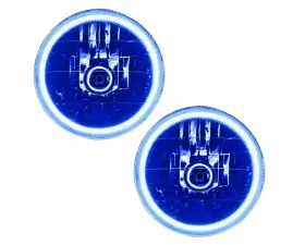 Oracle Lighting Pre-Assembled LED Halo Headlight Kit Blue Color SMD HL Jeep Wrangler TJ 1997-2006