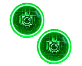 Oracle Lighting Pre-Assembled LED Halo Headlight Kit Green Color SMD HL Jeep Wrangler TJ 1997-2006