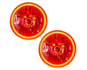 Oracle Lighting Pre-Assembled LED Halo Headlight Kit Amber Color SMD HL Jeep Wrangler TJ 1997-2006