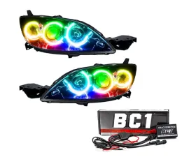 Oracle Lighting Pre-Assembled Halo Headlights ColorSHIFT w/ BC1 Controller SMD HL Mazda 3 Hatchback/Halogen Style 2004-2009