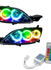 Oracle Lighting Pre-Assembled Halo Headlights ColorSHIFT w/ Simple Controller SMD HL Mazda 3 Hatchback/Halogen Style 2004-2009                                     - 7086-504 - Image 5