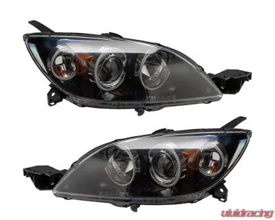 Oracle Lighting Pre-Assembled Halo Headlights ColorSHIFT w/ BC1 Controller SMD HL Mazda 3 Hatchback/Halogen Style 2004-2009 - 7086-335