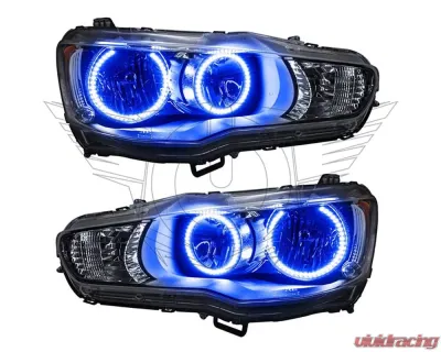 Oracle Lighting Pre-Assembled LED Halo Headlight Kit Blue Color SMD HL Mitsubishi Lancer 2008-2016 - 7087-002