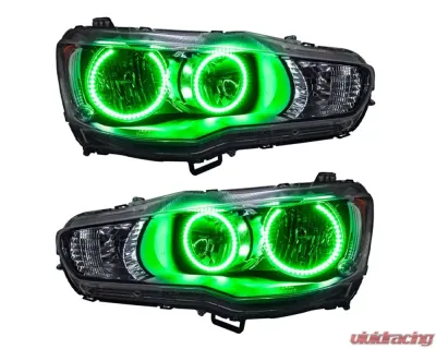 Oracle Lighting Pre-Assembled LED Halo Headlight Kit Green Color SMD HL Mitsubishi Lancer 2008-2016 - 7087-004
