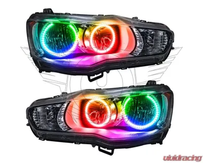 Oracle Lighting Pre-Assembled LED Halo Headlight Kit ColorSHIFT w/ Controller SMD HL Mitsubishi Lancer 2008-2016 - 7087-330