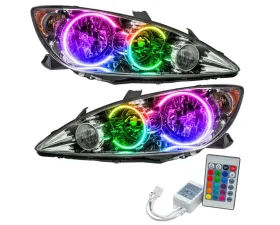 Oracle Lighting Pre-Assembled Halo Headlights ColorSHIFT w/ Simple Controller SMD HL Toyota Camry 2005-2006