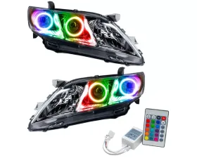 Oracle Lighting Pre-Assembled Halo Headlights ColorSHIFT w/ Simple Controller SMD HL Toyota Camry 2007-2009