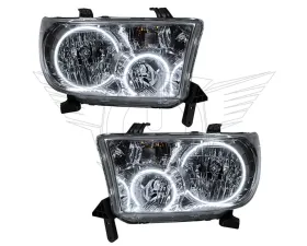 Oracle Lighting Pre-Assembled Halo Headlights (Chrome Housing) White Color SMD HL Toyota Tundra 2007-2013